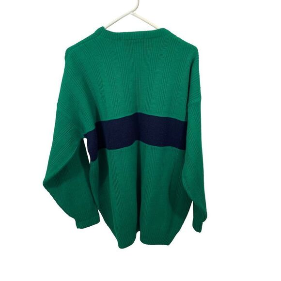 Vintage Quill’s Woollen Market Ireland Sweater Navy‎ and Green Size XXL - Picture 9 of 12